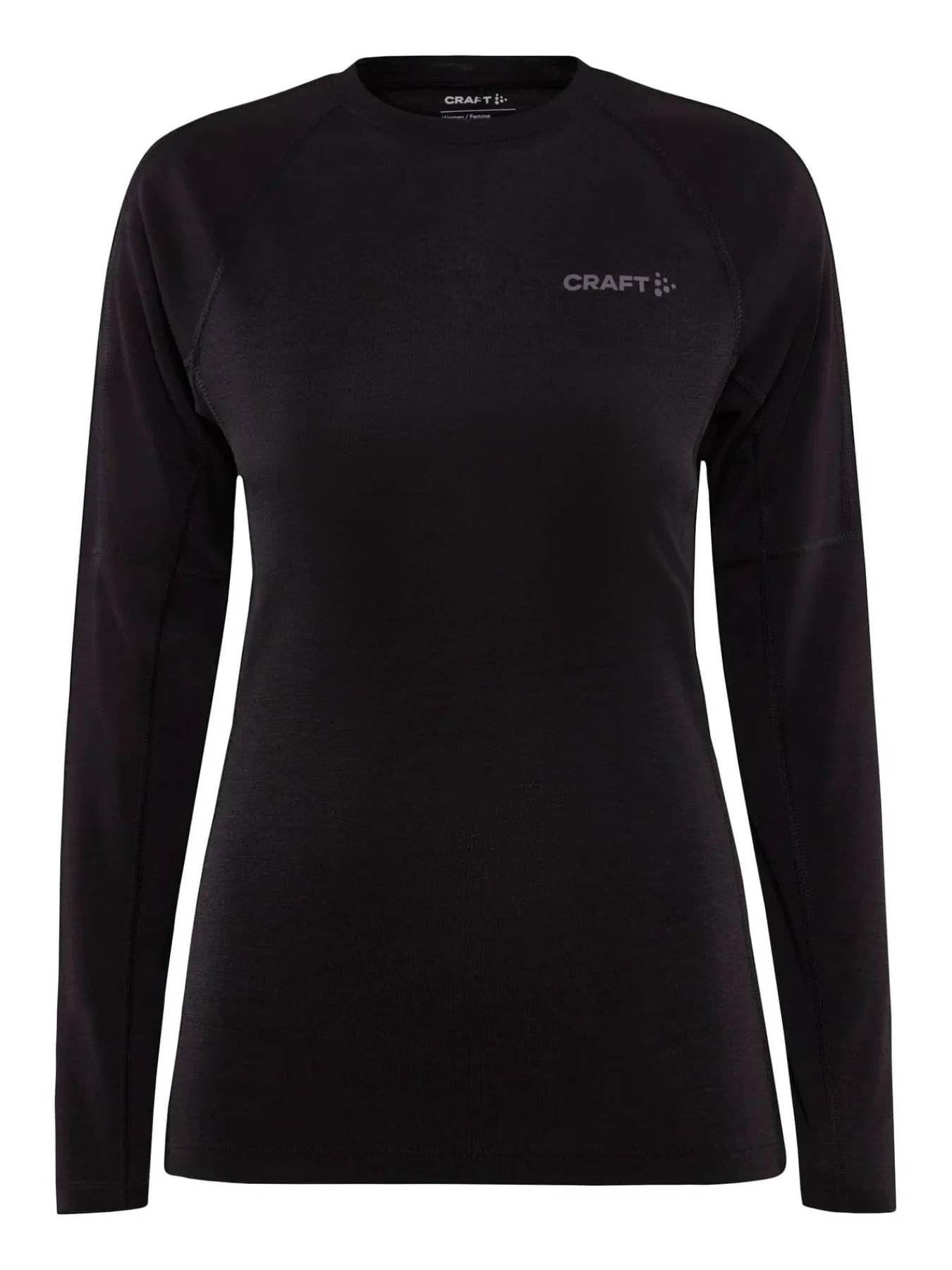 Craft Sportswear Underställ|Aktiva Underställ^ADV Wool Merino RN LS W Black