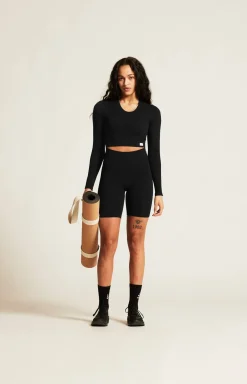 Craft Sportswear Träning^Collective Rib Cropped Ls Top W Black
