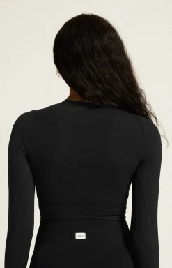 Craft Sportswear Träning^Collective Rib Cropped Ls Top W Black