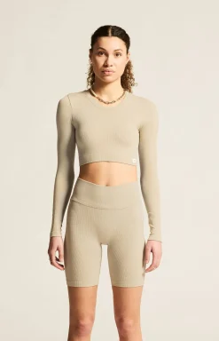 Craft Sportswear Träning^Collective Rib Cropped Ls Top W Hay