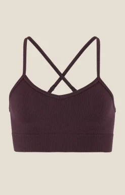 Craft Sportswear Sport-Bhar|Träning^Collective Rib Strap Sports Bra W Dk Plum