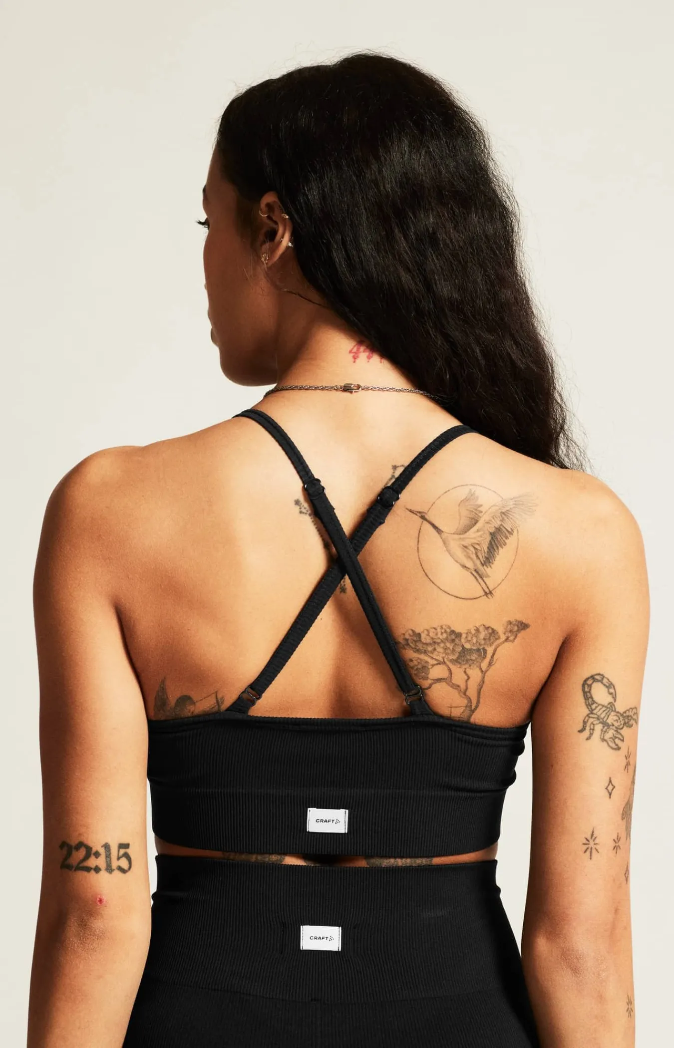 Craft Sportswear Sport-Bhar|Träning^Collective Rib Strap Sports Bra W Black
