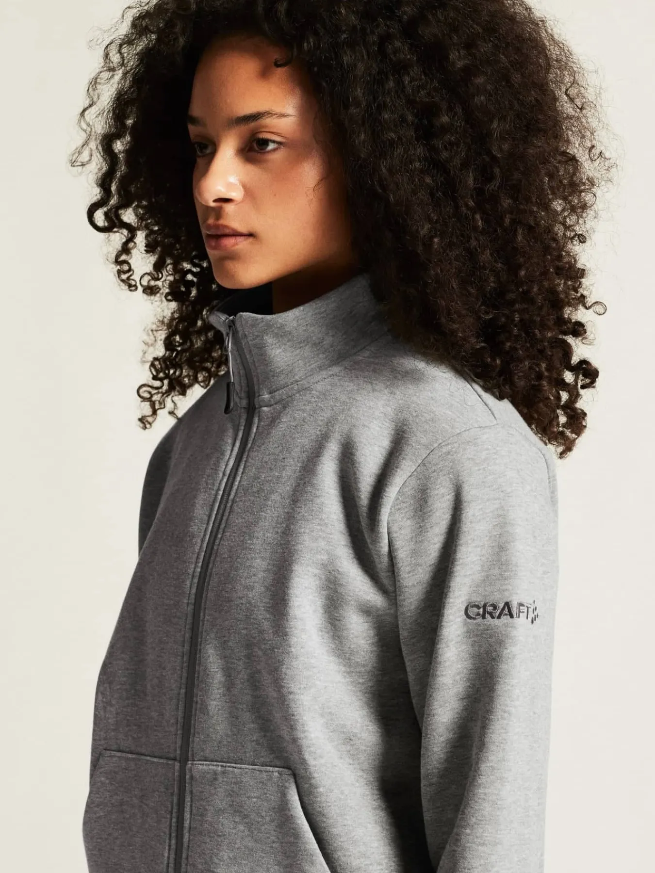 Craft Sportswear Hoodies & Sweatshirts|Teamwear^Community 2.0 Zip Jacket W Grey melange