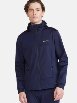 Craft Sportswear Jackor & Västar|Längdskidor^Core Backcountry Hood Jacket M Blaze-Tofu