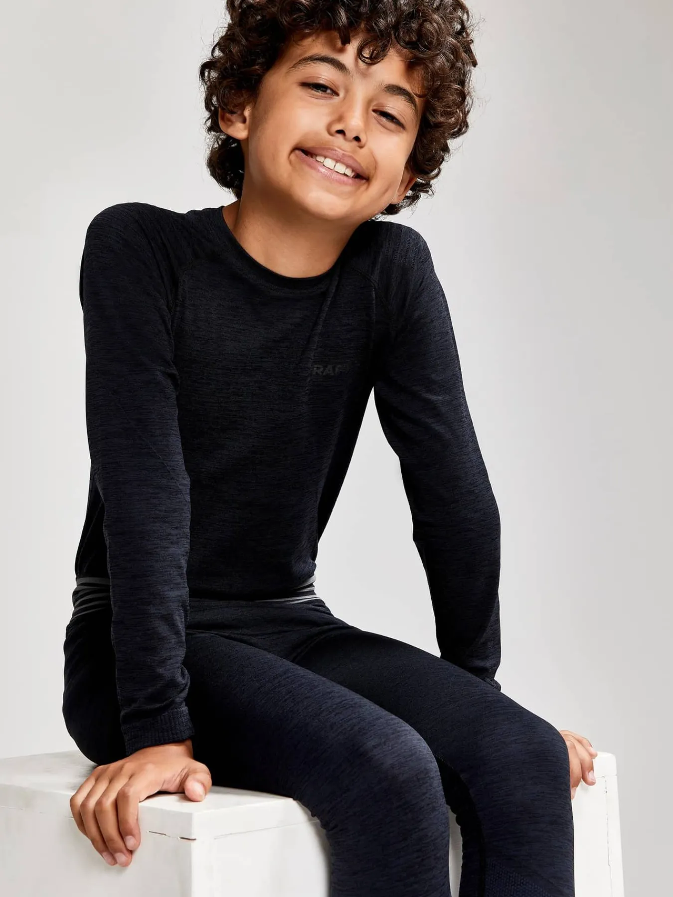 Craft Sportswear T-Shirt|Aktiva Underställ^CORE Dry Active Comfort LS JR Black (Box)