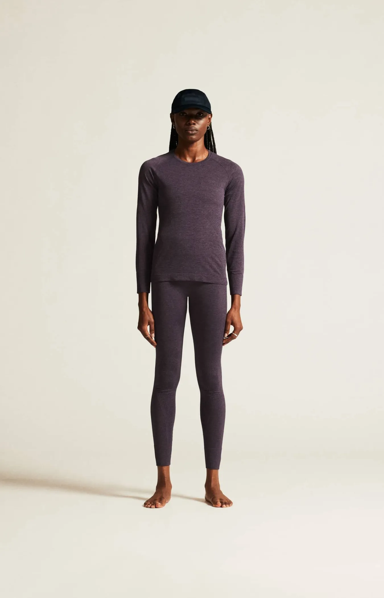 Craft Sportswear Underställ|Aktiva Underställ^CORE Dry Active Comfort Ls W Dk Plum