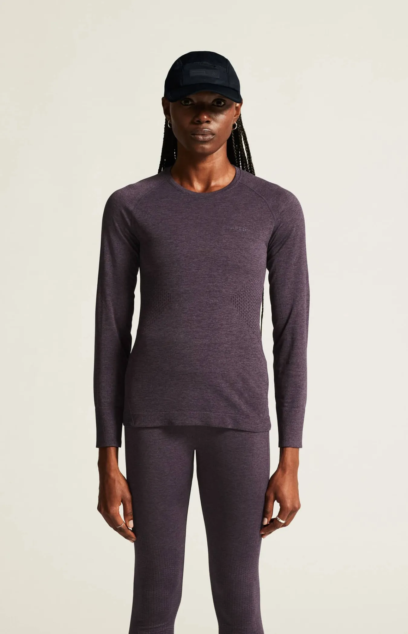 Craft Sportswear Underställ|Aktiva Underställ^CORE Dry Active Comfort Ls W Dk Plum