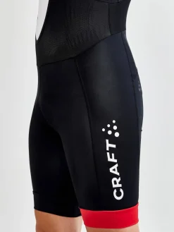 Craft Sportswear Bibs^CORE Endur Bib Shorts M Black-Bright Red