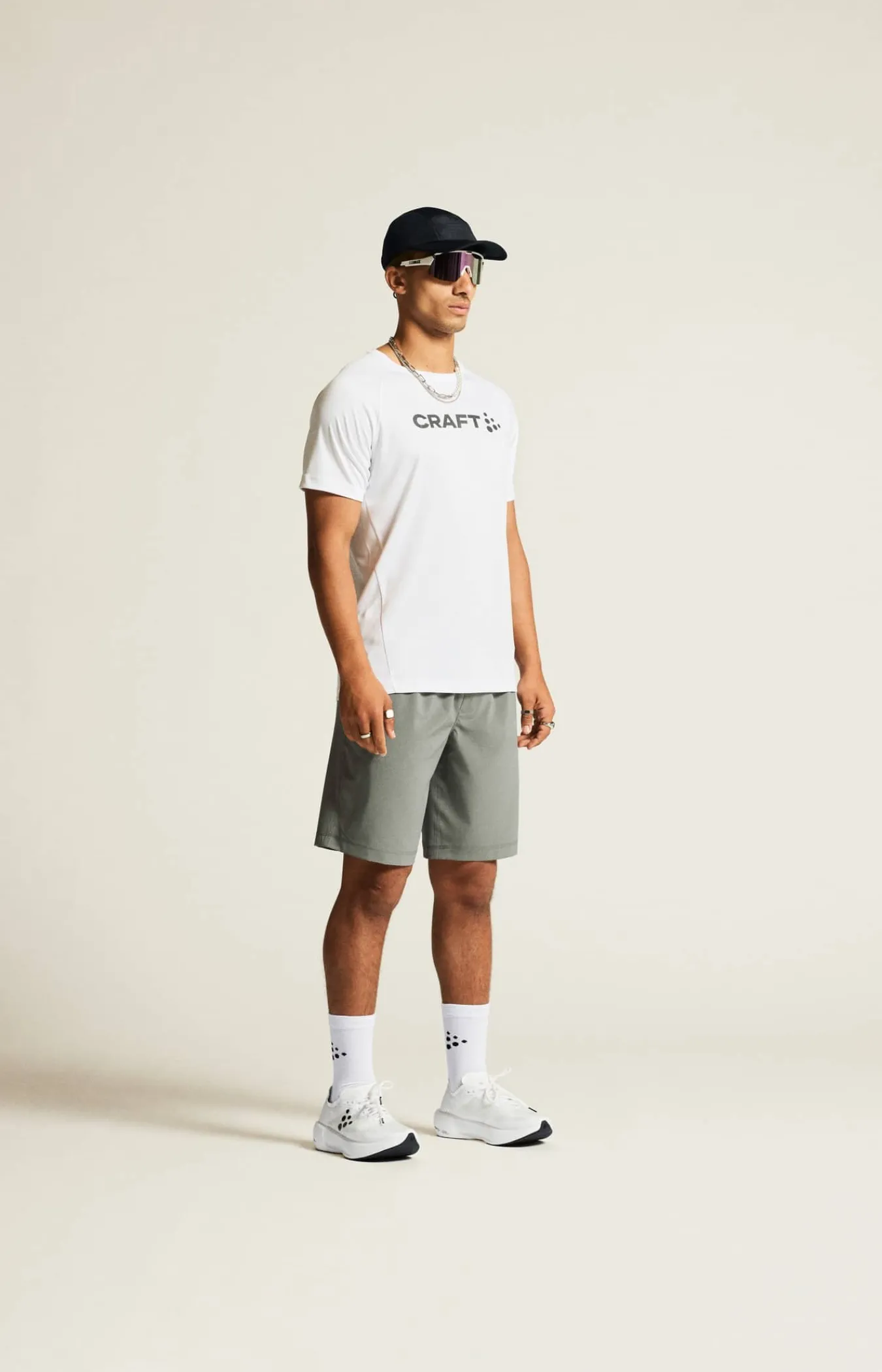 Craft Sportswear T-Shirts & Tröjor|Träning^CORE Essence Logo Tee M White/Granite
