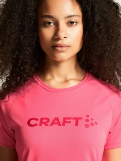 Craft Sportswear T-Shirts & Tröjor|Träning^CORE Essence Logo Tee W Fuchsia
