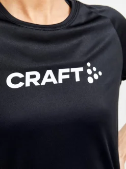 Craft Sportswear T-Shirts & Tröjor|Träning^CORE Essence Logo Tee W Black