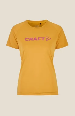 Craft Sportswear T-Shirts & Tröjor|Träning^CORE Essence Logo Tee W Turmeric/Rouge