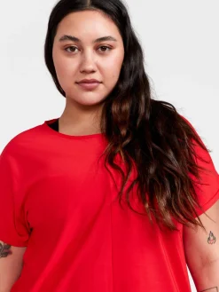 Craft Sportswear T-Shirts & Tröjor|Träning^Core Essence SS Plus Tee W Reddish