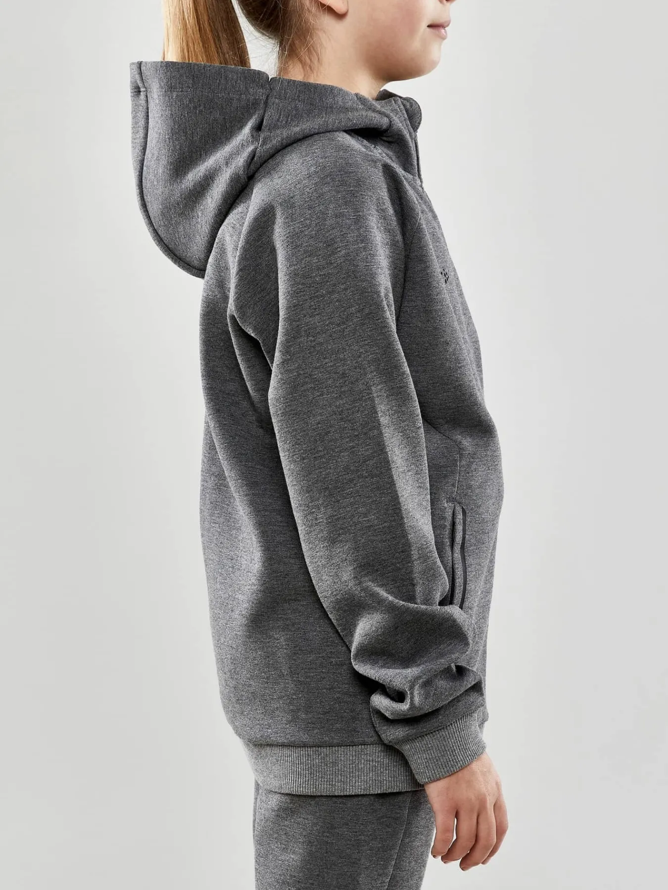 Craft Sportswear Sweatshirts & Hoodies^CORE Soul Full Zip Hood Jr Dk Grey Melange