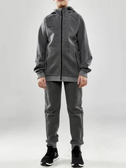 Craft Sportswear Sweatshirts & Hoodies^CORE Soul Full Zip Hood Jr Dk Grey Melange