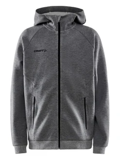 Craft Sportswear Sweatshirts & Hoodies^CORE Soul Full Zip Hood Jr Dk Grey Melange