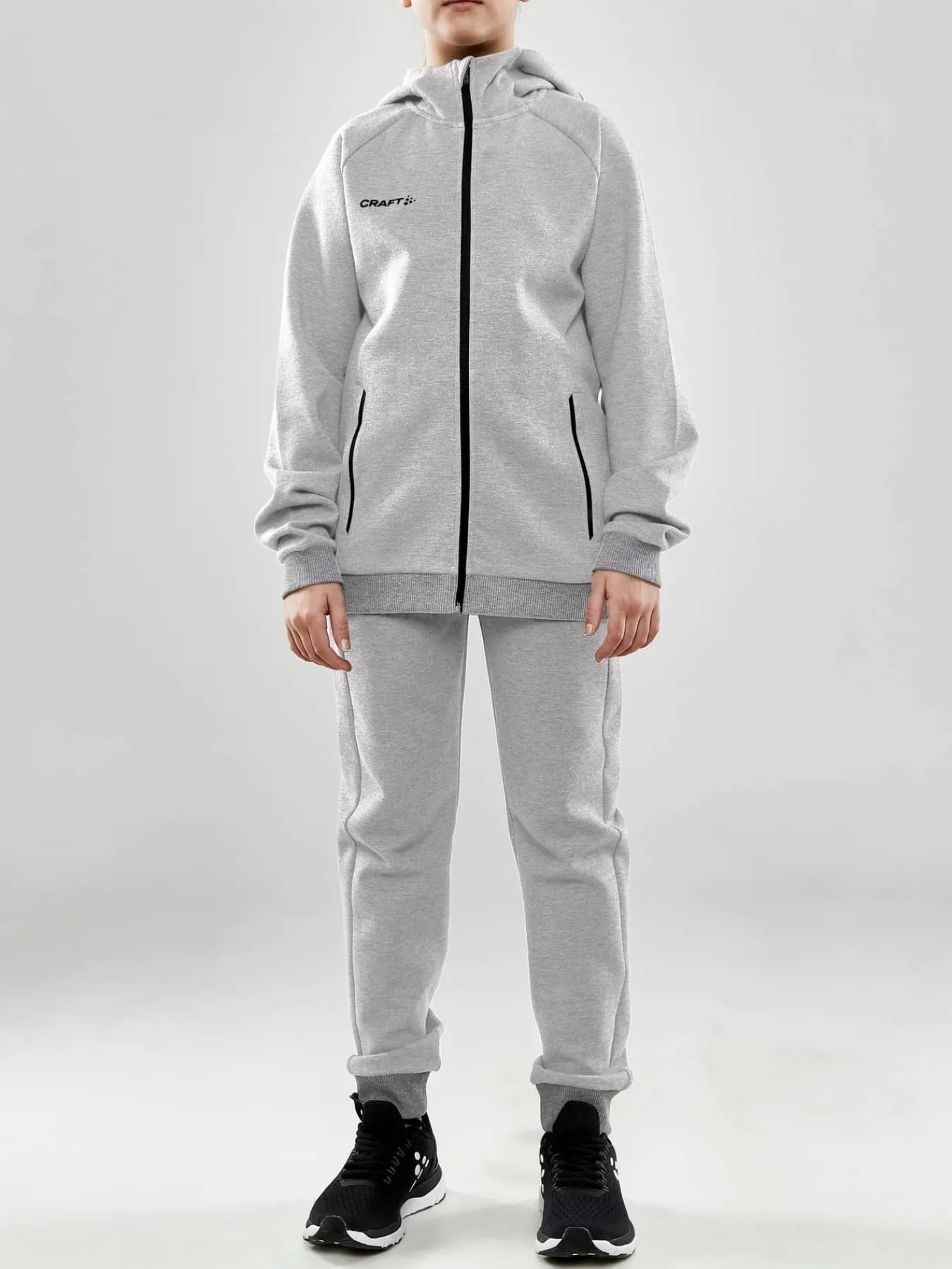 Craft Sportswear Sweatshirts & Hoodies^CORE Soul Full Zip Hood Jr Grey Melange