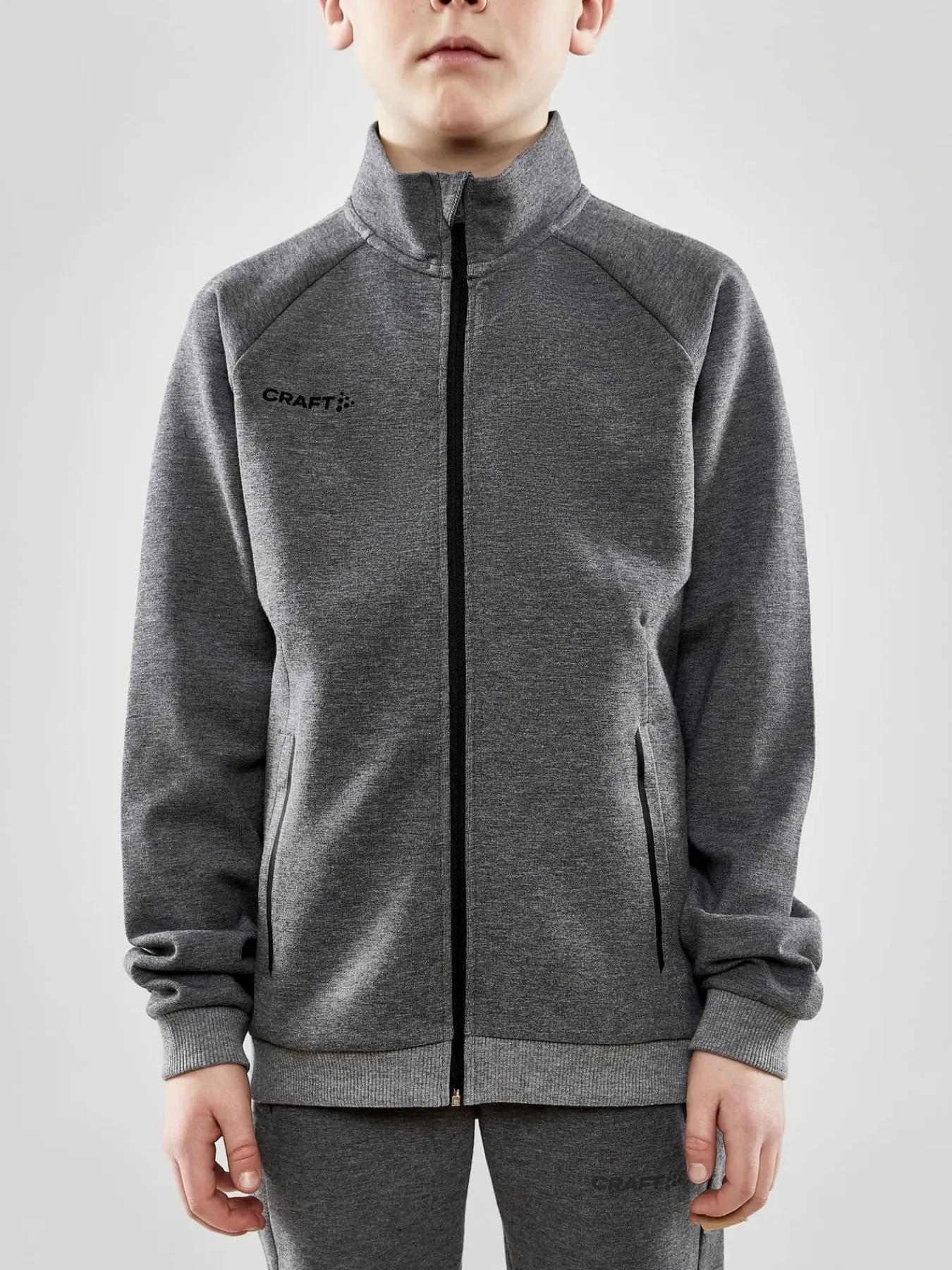 Craft Sportswear Jackor^CORE Soul Full Zip Jacket Jr Dk Grey Melange