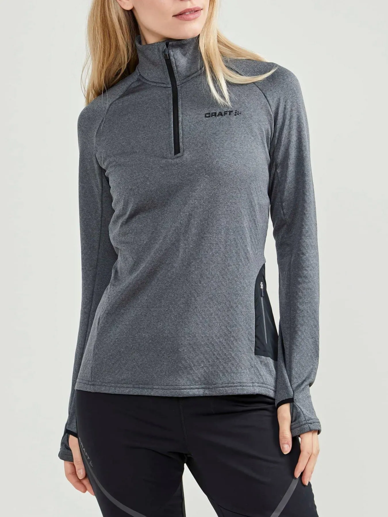Craft Sportswear Mellanlager & Fleece|Mellanlager^CORE Trim Thermal Midlayer W Dk Grey-Melange