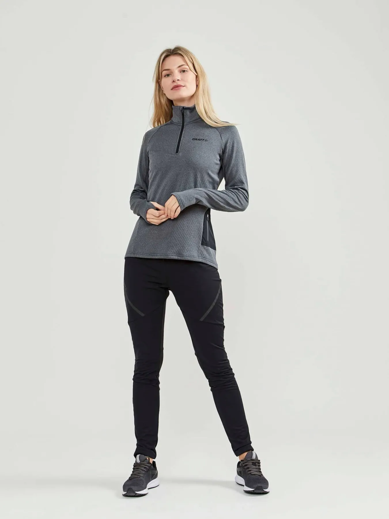 Craft Sportswear Mellanlager & Fleece|Mellanlager^CORE Trim Thermal Midlayer W Dk Grey-Melange