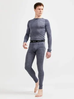 Craft Sportswear Underställ|Ull^CORE Wool Merino LS Tee M Blaze-Melange