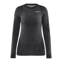 Craft Sportswear Underställ|Ull^CORE Wool Merino LS Tee W BLACK MELANGE