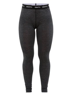 Craft Sportswear Underställ|Aktiva Underställ^CORE Wool Merino Pant W Black Melange
