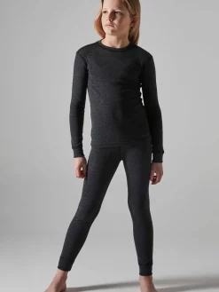Craft Sportswear Underställsset|Ull^CORE Wool Merino Set Jr Black Melange