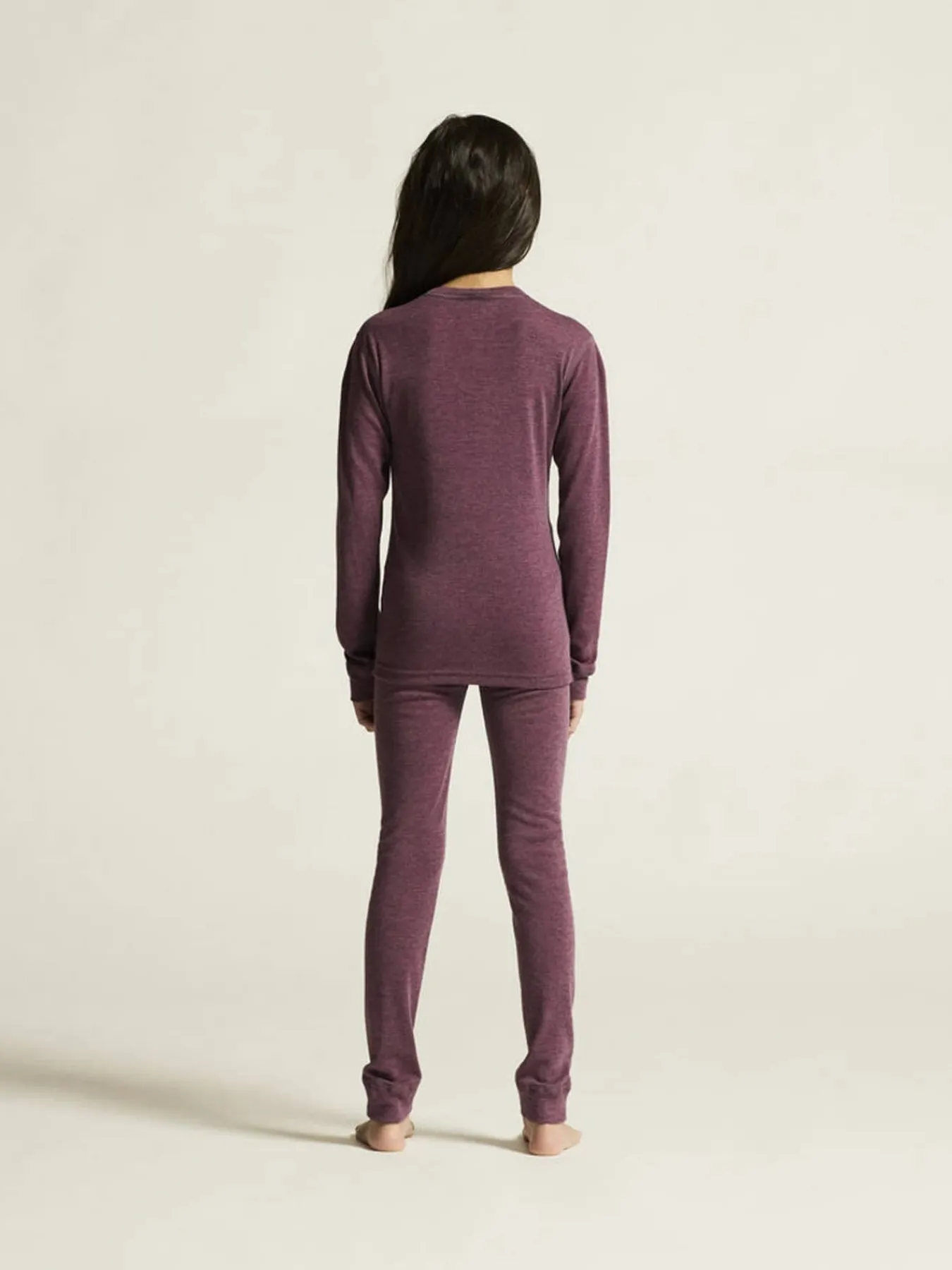 Craft Sportswear Underställsset|Ull^CORE Wool Merino Set Jr Rouge Melange