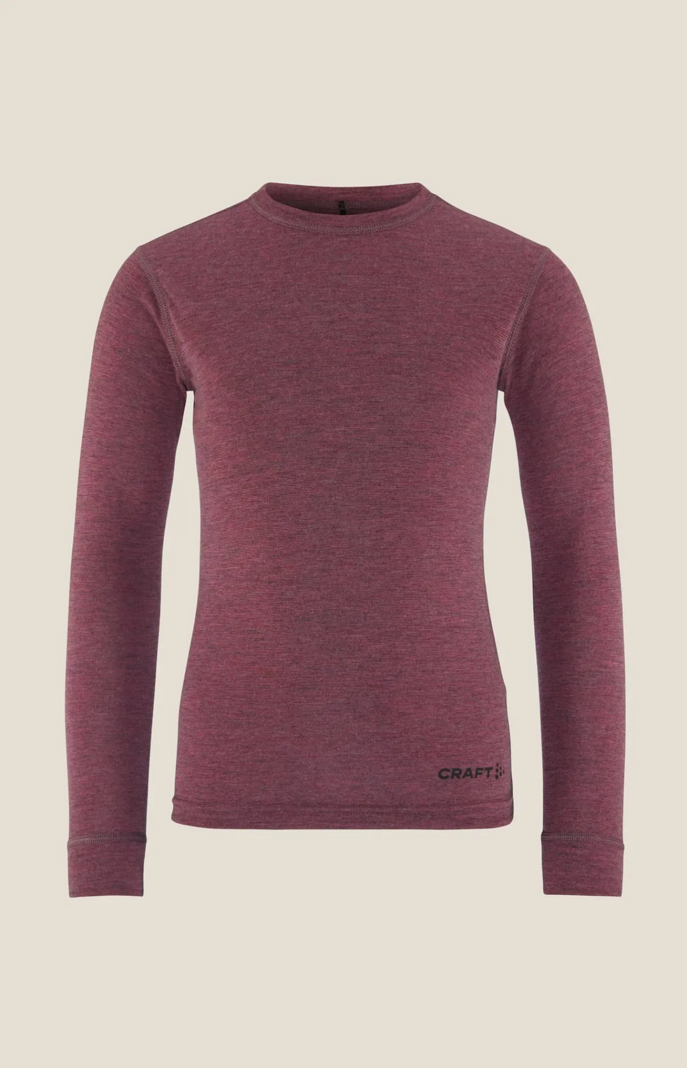 Craft Sportswear Underställsset|Ull^CORE Wool Merino Set Jr Rouge Melange