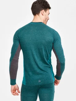 Craft Sportswear Underställ|Underställsset^CORE Wool Mix Set M Opal/Deep Lake