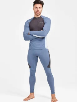 Craft Sportswear Underställ|Underställsset^CORE Wool Mix Set M Flow/Granite