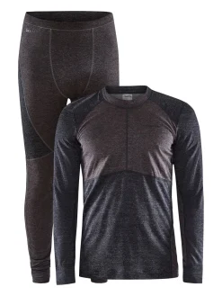 Craft Sportswear Underställ|Underställsset^CORE Wool Mix Set M Black-Slate