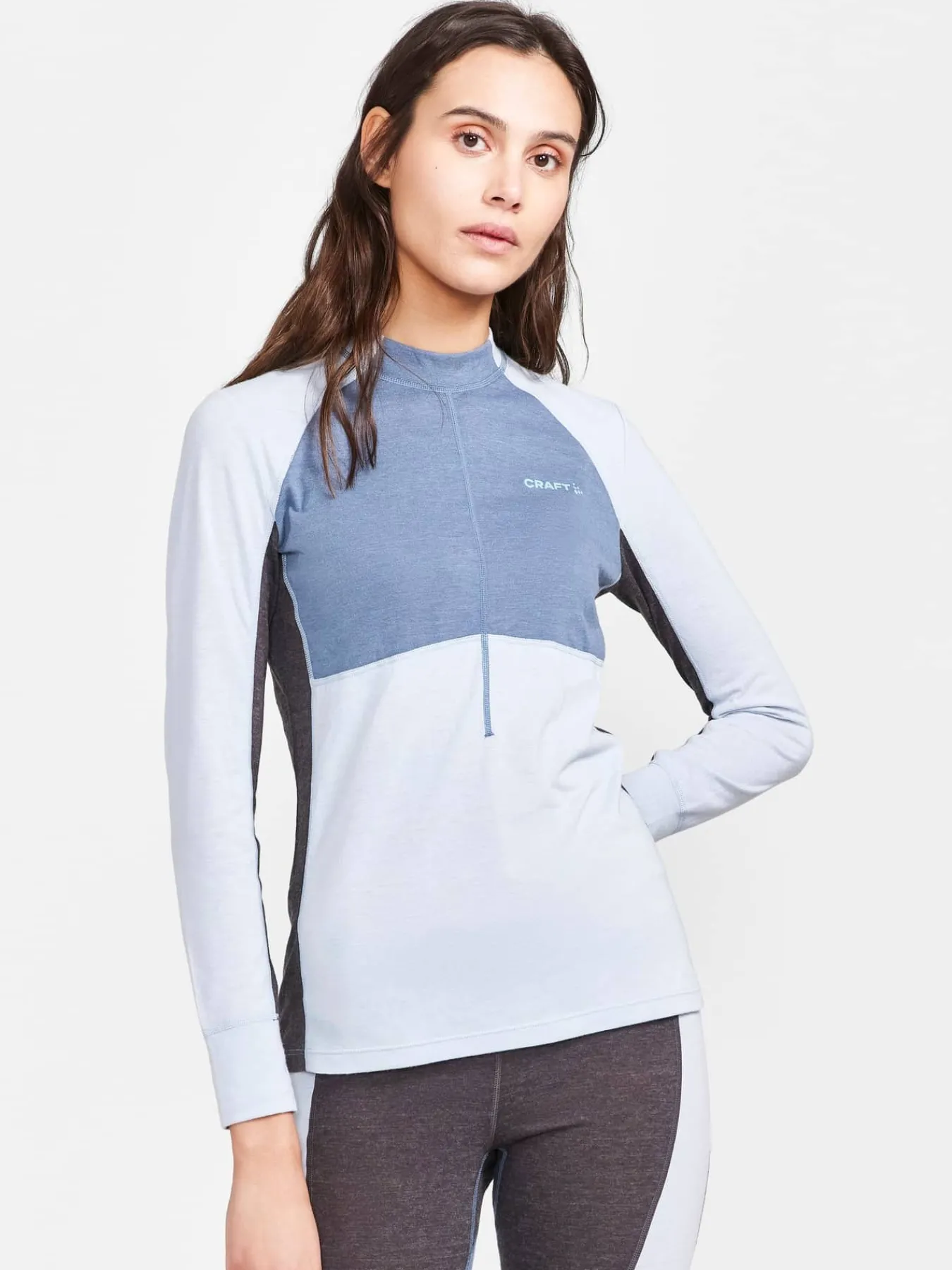 Craft Sportswear Underställ|Underställsset^CORE Wool Mix Set W Sulfur/Flow