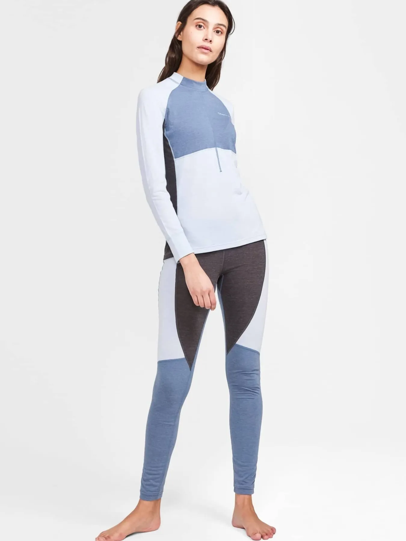 Craft Sportswear Underställ|Underställsset^CORE Wool Mix Set W Sulfur/Flow