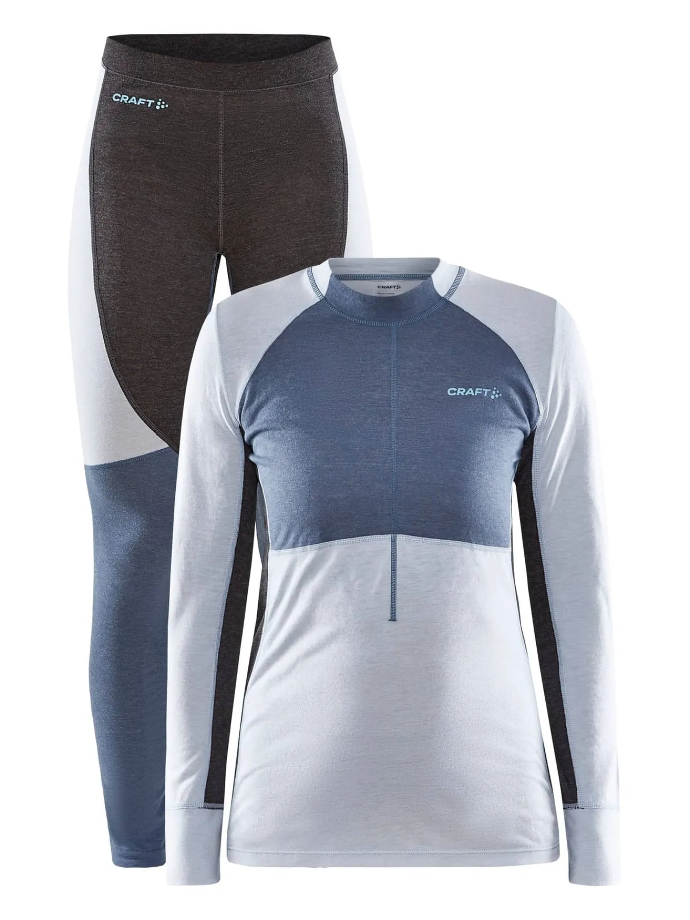 Craft Sportswear Underställ|Underställsset^CORE Wool Mix Set W Sulfur/Flow