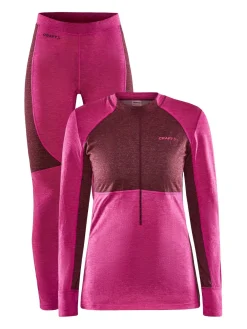 Craft Sportswear Underställ|Aktiva Underställ^CORE Wool Mix Set W Roxo/Punsch