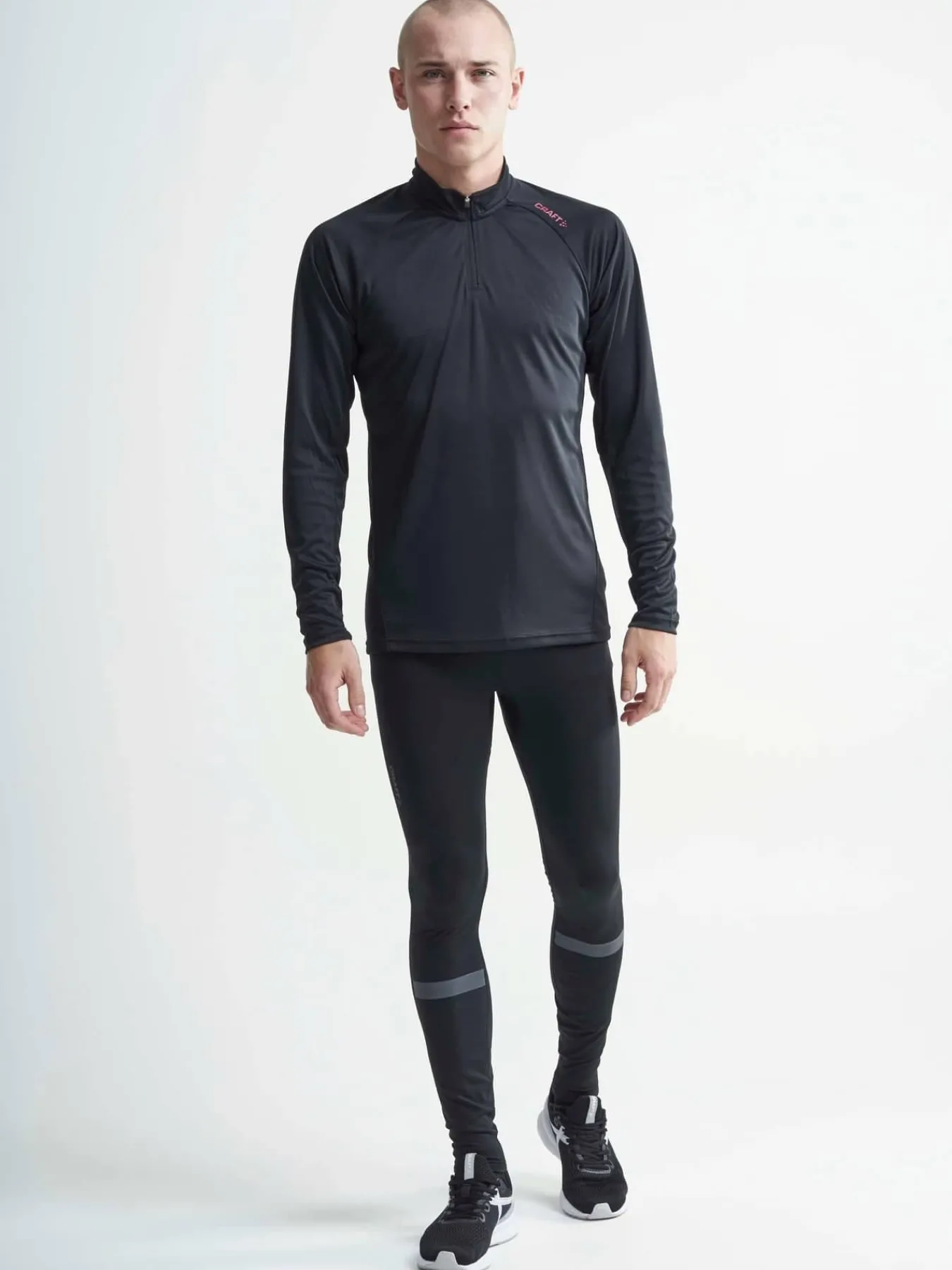 Craft Sportswear T-Shirts & Tröjor|Träning^Eaze LS Half Zip Tee M BLACK