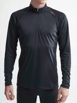 Craft Sportswear T-Shirts & Tröjor|Träning^Eaze LS Half Zip Tee M BLACK