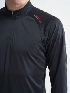Craft Sportswear T-Shirts & Tröjor|Träning^Eaze LS Half Zip Tee M BLACK