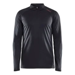 Craft Sportswear T-Shirts & Tröjor|Träning^Eaze LS Half Zip Tee M BLACK