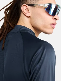 Craft Sportswear T-Shirts & Tröjor|Träning^Eaze LS Half Zip Tee M Blaze