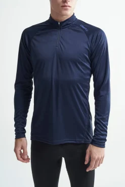 Craft Sportswear T-Shirts & Tröjor|Träning^Eaze LS Half Zip Tee M Blaze