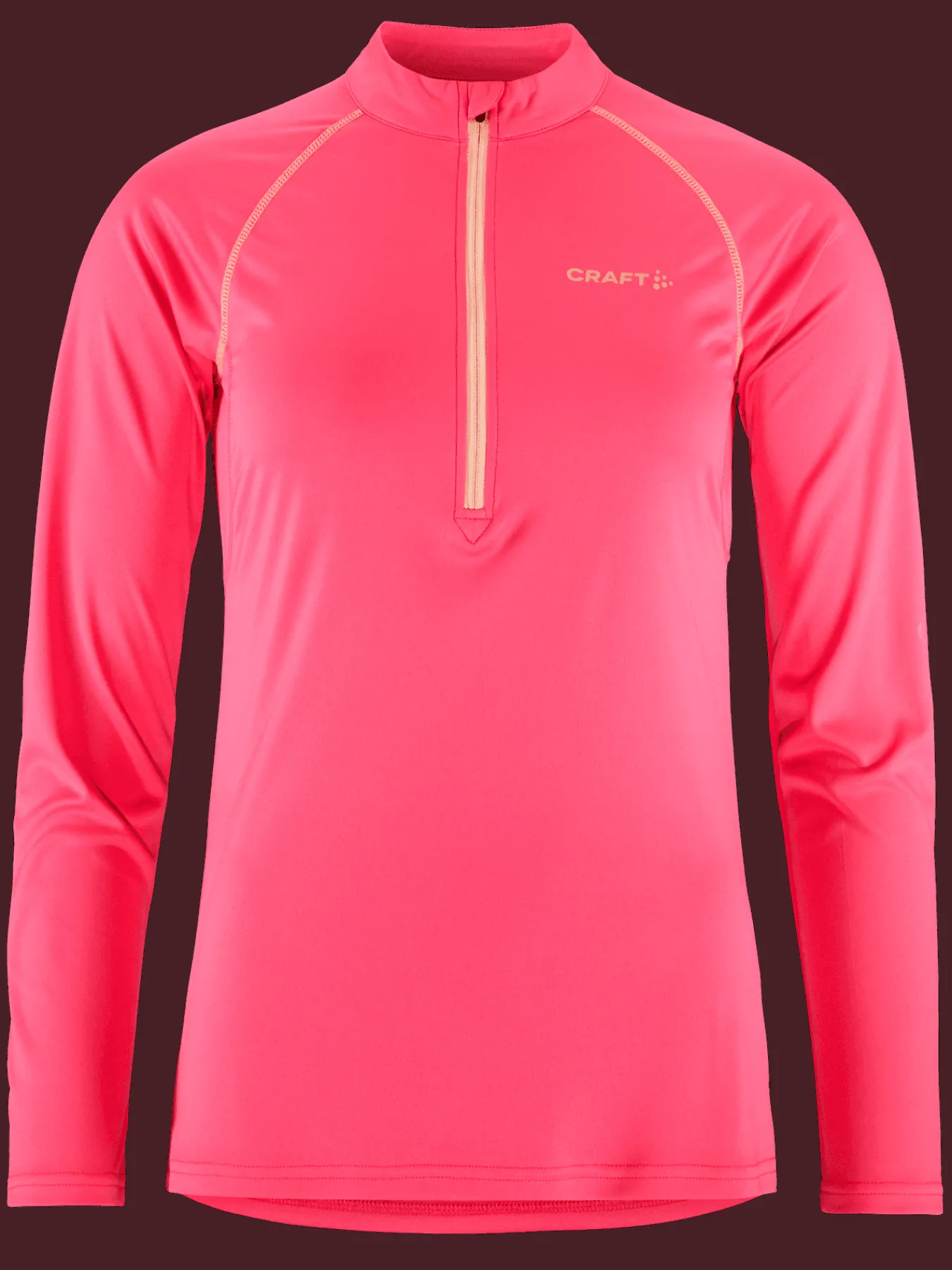 Craft Sportswear Träning^Eaze LS Half Zip Tee W Fuchsia-Cosmo