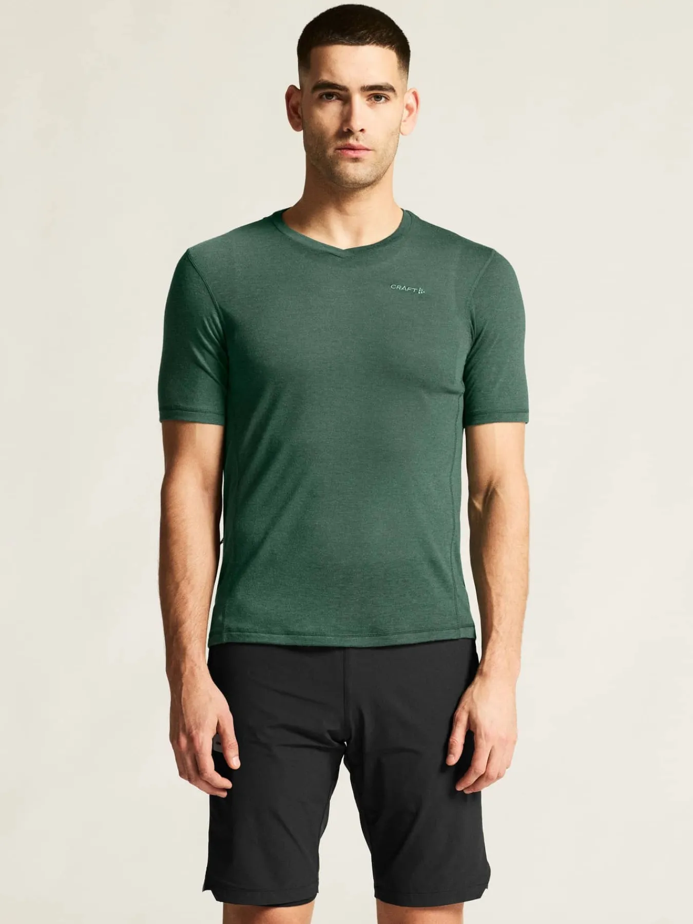 Craft Sportswear T-Shirts & Tröjor^Everyday Wool SS Tee M Atlantic/Melange