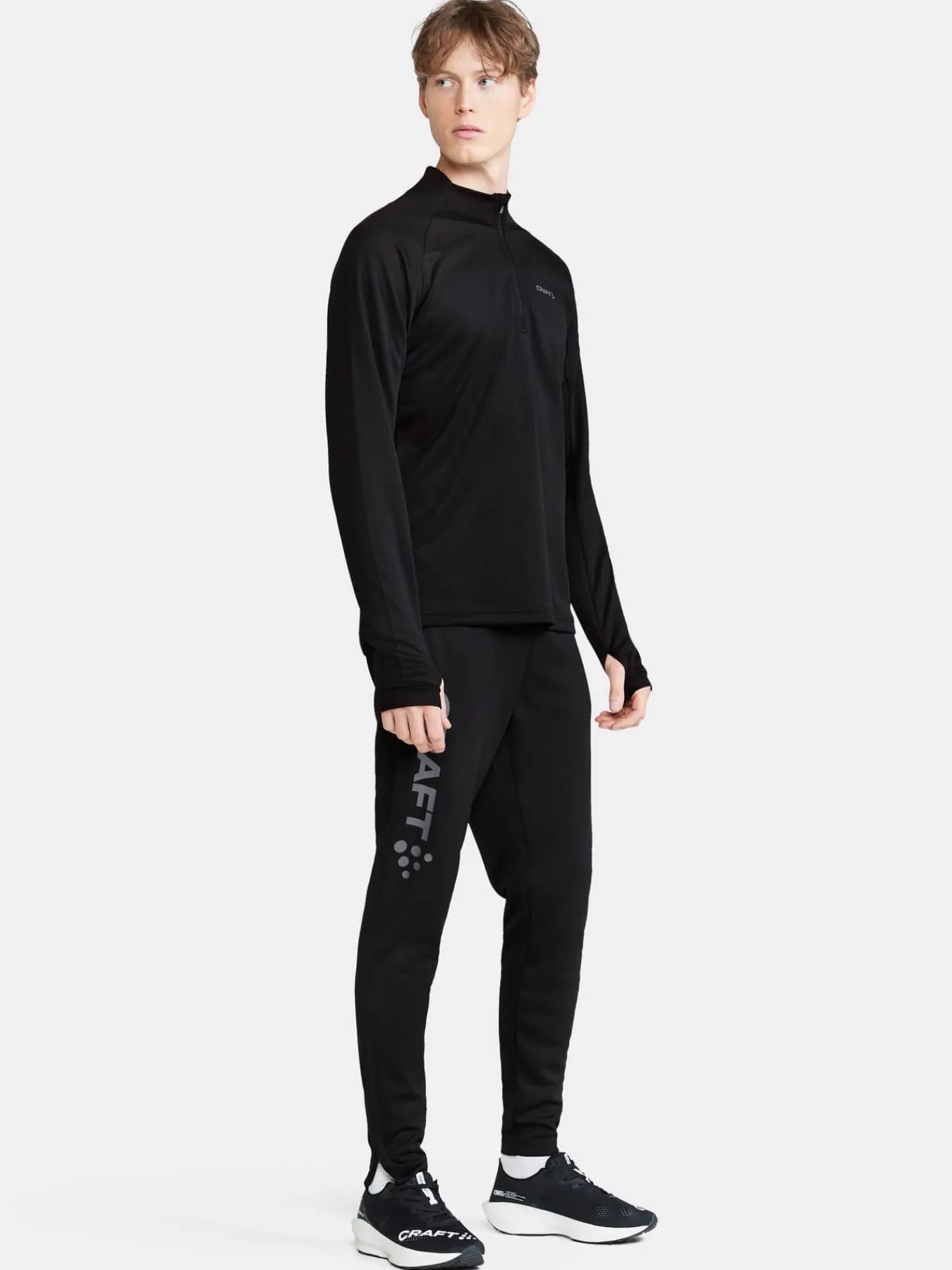 Craft Sportswear Mellanlager|Teamwear^Evolve Halfzip M Black-Logo
