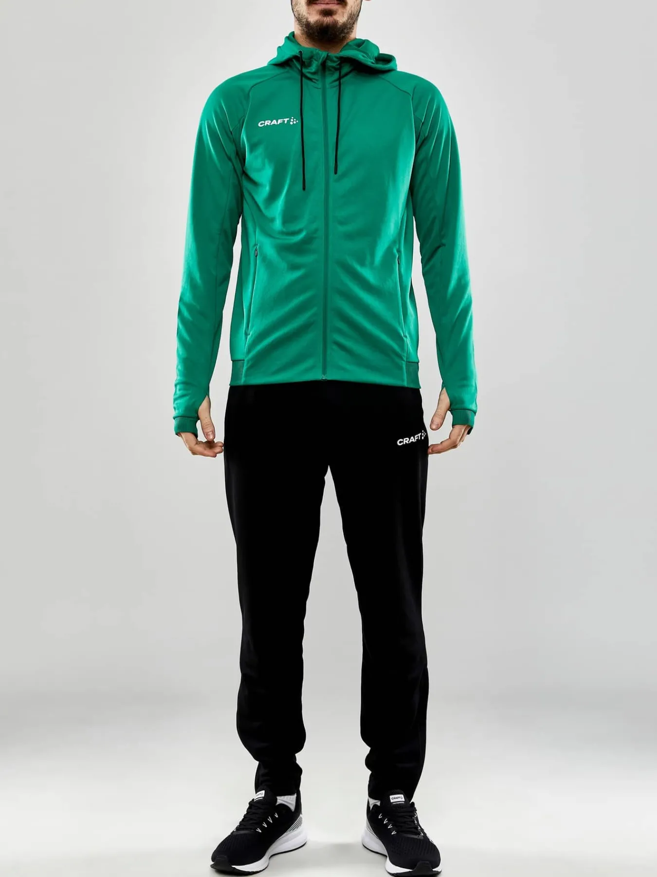 Craft Sportswear Hoodies & Sweatshirts|Teamwear^Evolve Hood Jacket M Team Green