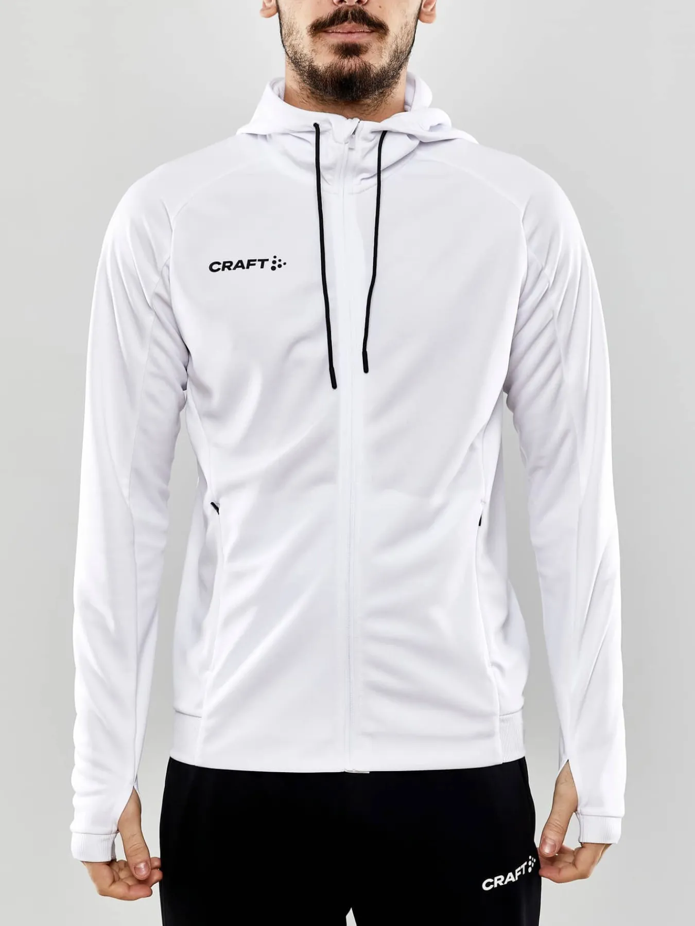 Craft Sportswear Hoodies & Sweatshirts|Teamwear^Evolve Hood Jacket M White