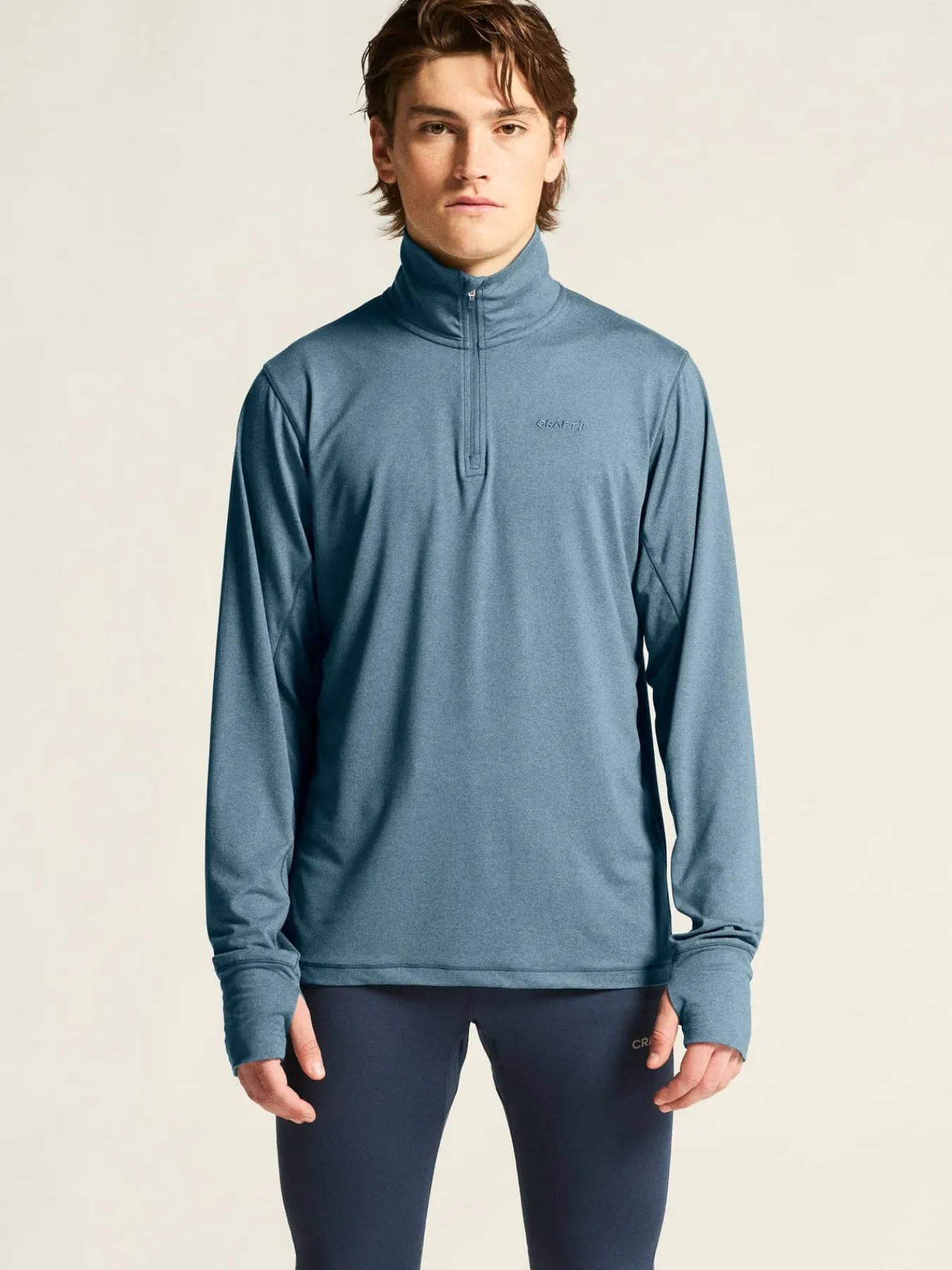 Craft Sportswear T-Shirts & Tröjor|Mellanlager^Flow HZ LS M Real/Melange