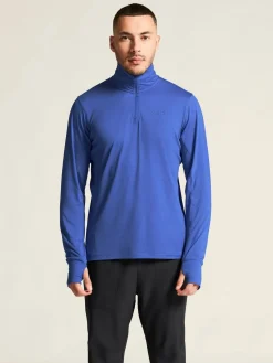 Craft Sportswear T-Shirts & Tröjor|Mellanlager^Flow HZ LS M Ink Blue/Melange
